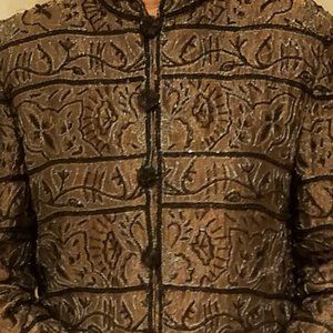 Vintage 80's Adrianna Papell Beaded Jacket